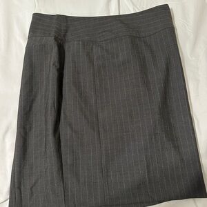 GAP Charcoal Gray Pinstripe Pencil Skirt